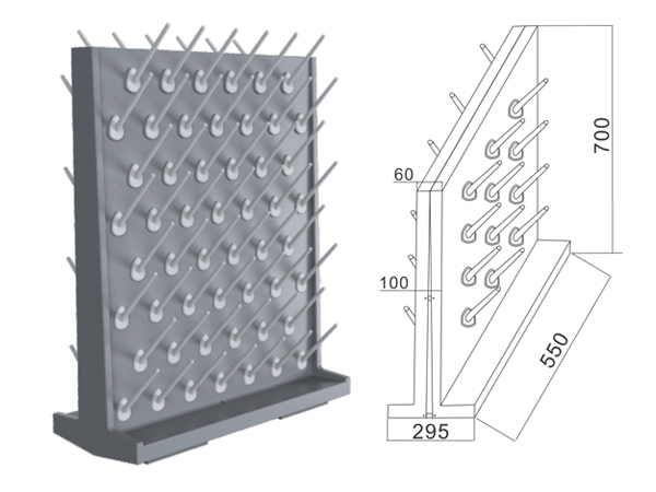 實(shí)驗(yàn)室PP滴水架 大滴水架雙面108支